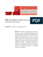 NASF frente de saúde contra a privatização