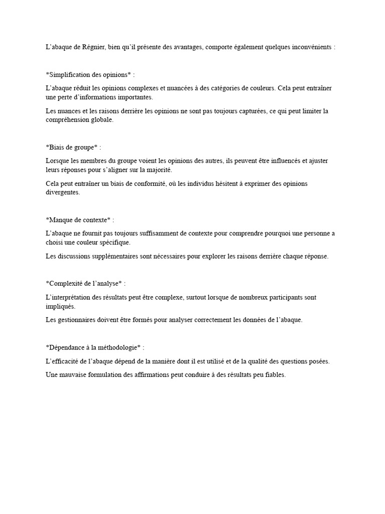 Limites de l'abaque de Régnier PDF — free download