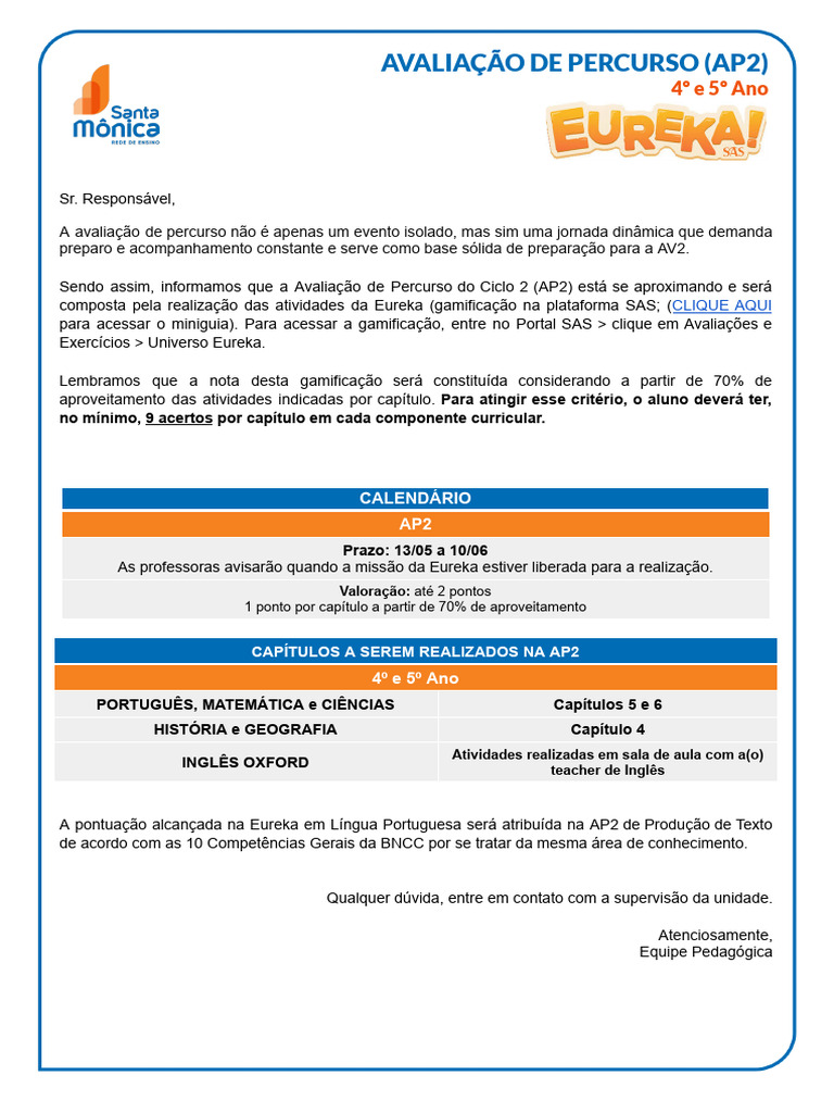 Ap2 4 e 5 ano comunicado pdf