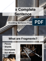 Sentence Fragments