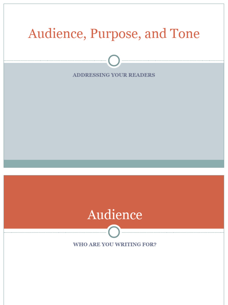 Audience Purpose And Tone Pdf Word Tone Linguistics