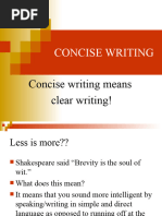 Concise Writing