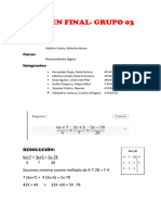 Examen Final - Grupo 03