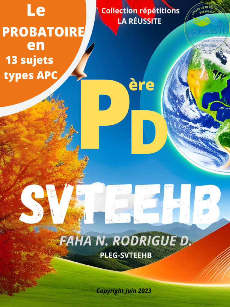 Bord de MR FAHA Probatoire en 13 Sujets SVTEEHB PD - Jpeg | PDF