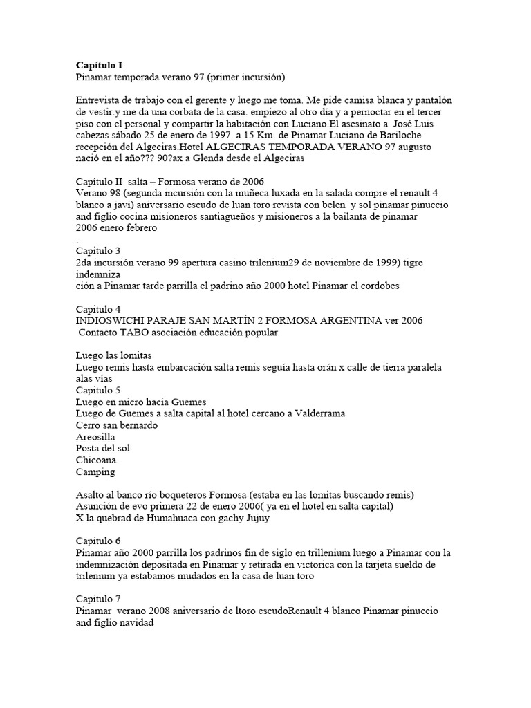 Opera Prima Capitulos | PDF