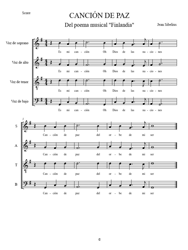 Cancion de Paz | PDF