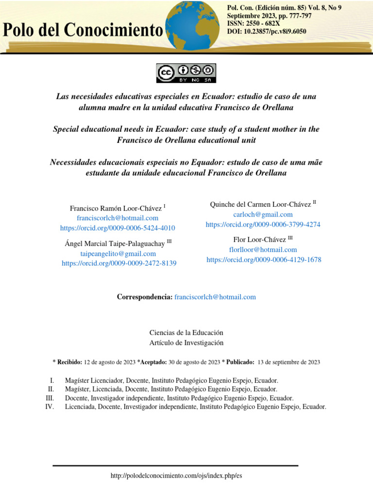 Necesidades Educativas en Ecuador | PDF | Plan de estudios | Maestros