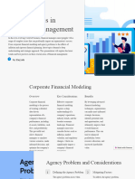 Special Issues in Financial Management