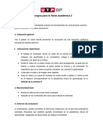 Consigna para La Tarea Académica 2: 1. Logro A Evaluar