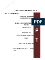 Día Internacional de La Mujer Ensayo PDF