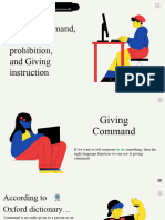 Giving Command, Expressing Prohibition, and Giving Instruction
