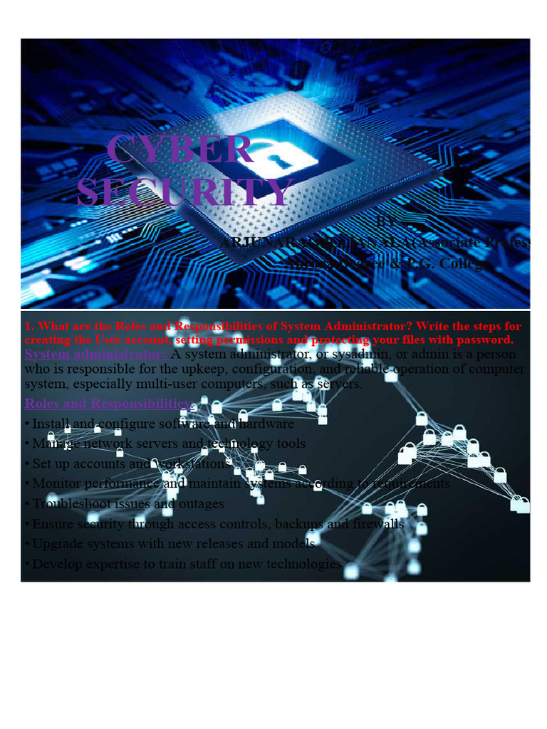 System Administrator Roles & Tasks Guide | PDF | Wi Fi | Computer Network