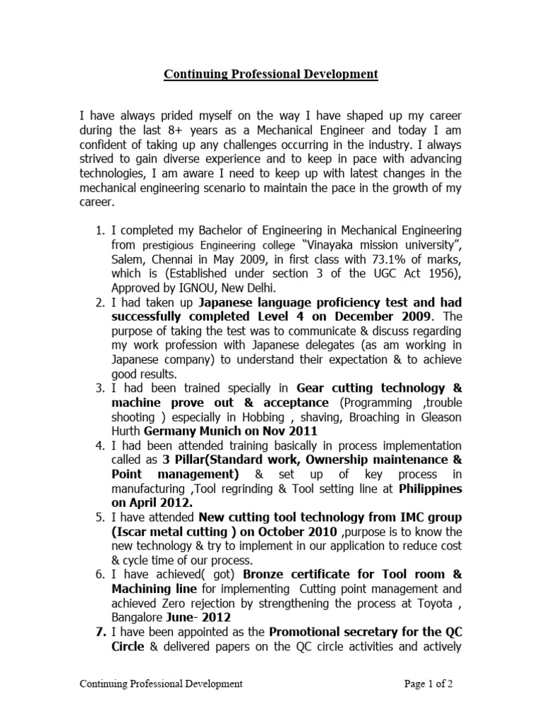 Career Growth in Mechanical Engineering | PDF | Engineering ...