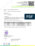 Pengajuan Re-Commissioning 3 Unit BH 8 - 30 Oktober 2022