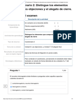 Examen - (AAB02) Cuestionario 2 - Distingue Los Elementos Que Componen Las Objeciones y El Alegato de Cierre