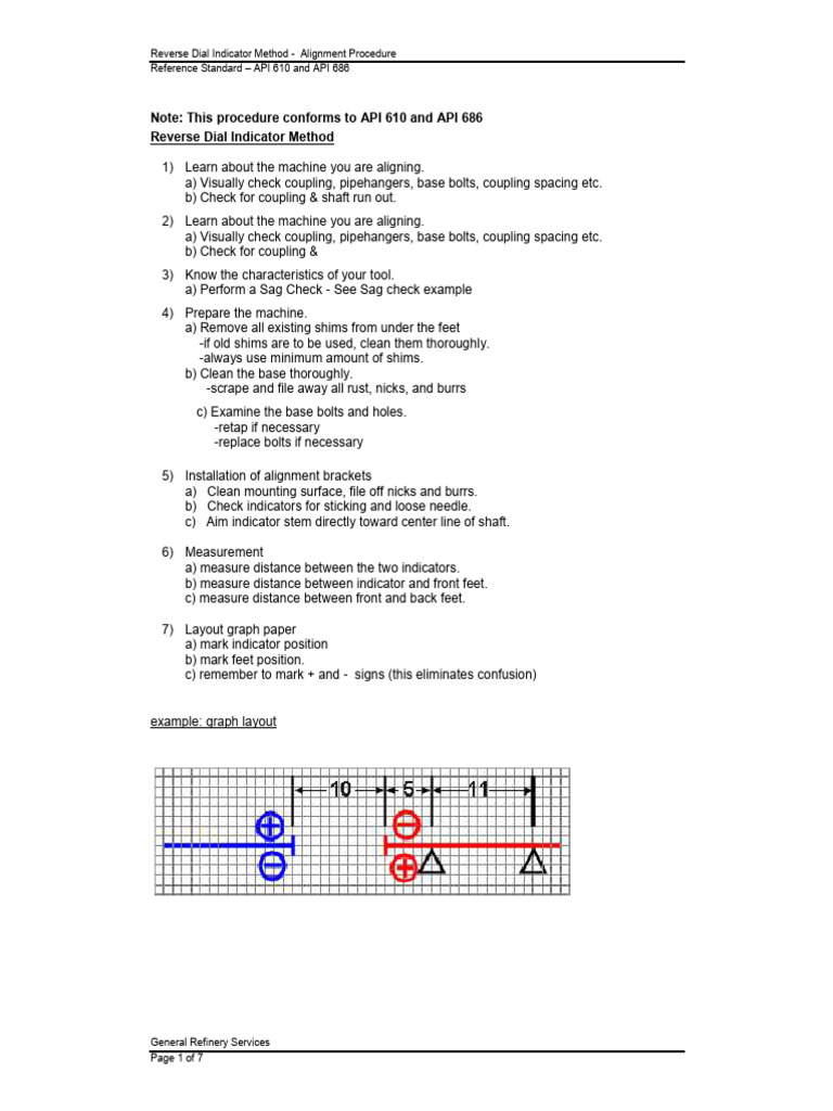 Reverse Dial Alignment Procedure Guide | PDF | Engineering Tolerance ...