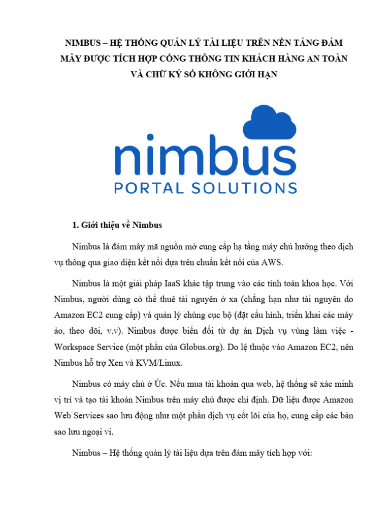 Nimbus Pdf