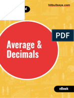 Averages Decimals Squares