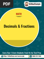 Decimals & Fractions