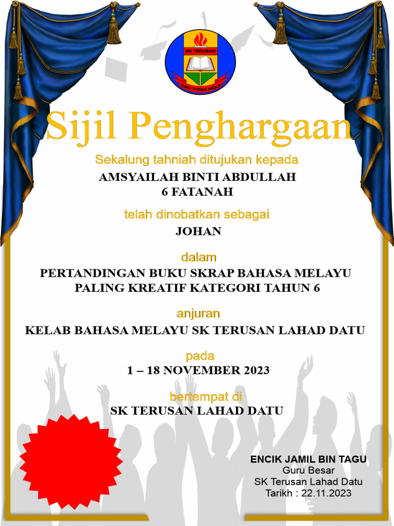 Templet Sijil | PDF