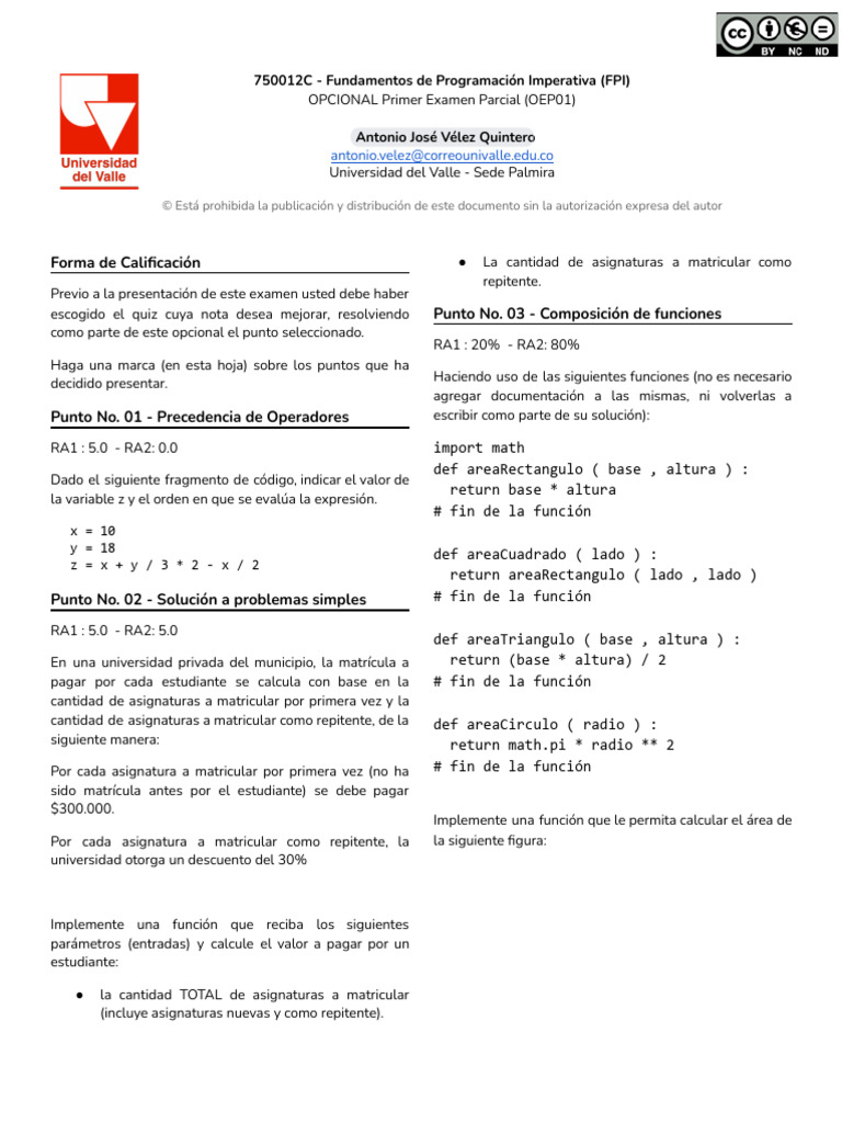 750012C - Oep01 | PDF | Lenguaje de programación | Programación de ...
