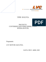 N Proyecto Conversion Motores Diesel A GNV + Ypfb