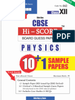 (Www.aiimsneetshortnotes.com)CBSE 2021 Pattern HI Score Class 12 Physics Sample