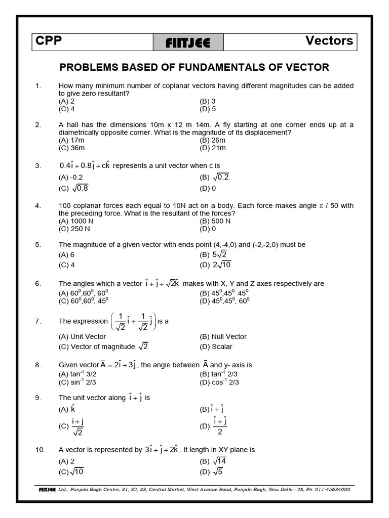 Vectors 99 CPP | Download Free PDF | Euclidean Vector | Force
