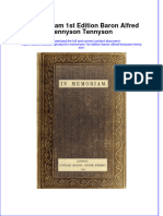 Full Ebook of in Memoriam 1St Edition Baron Alfred Tennyson Tennyson Online PDF All Chapter