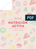 Nutrición Activa Recetario 2020
