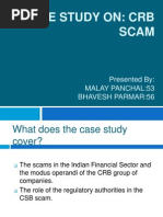 Case Study On CRB Scam