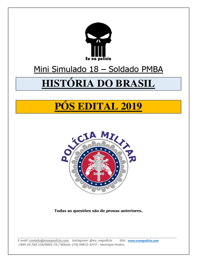 Mini Simulado PMBA: História do Brasil | PDF | Brasil | República