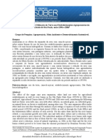 Expansão Canavieira e Utilização da Terra nos Estabelecimentos Agropecuários do Estado de São Paulo, entre 1996 e 2006 