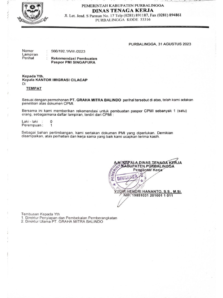 PT. graha mitra balindo | PDF