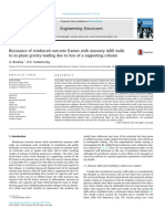 Resistance of Reinforced Concrete Frames With Masonry Infill Walls Due To Sudden Loss of Column