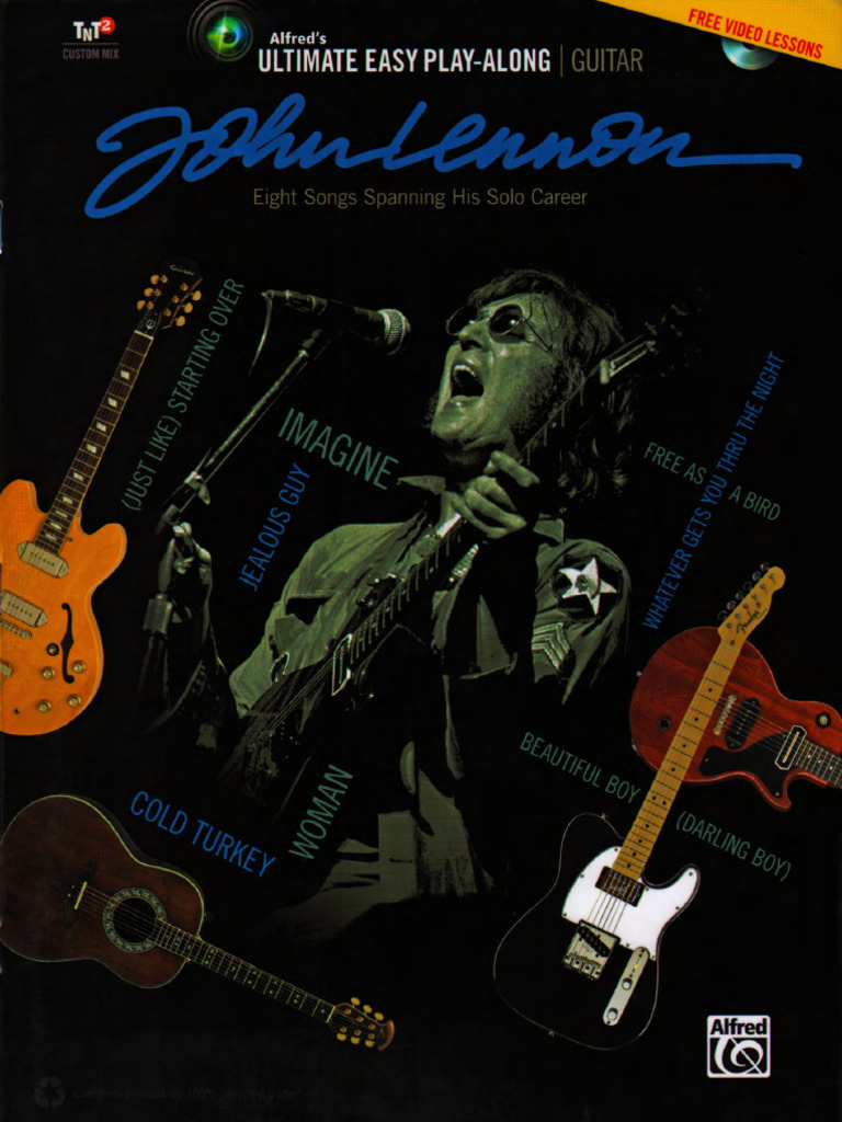 John Lennon - Ultimate Easy Guitar Play Along | PDF, image size:768x1024
