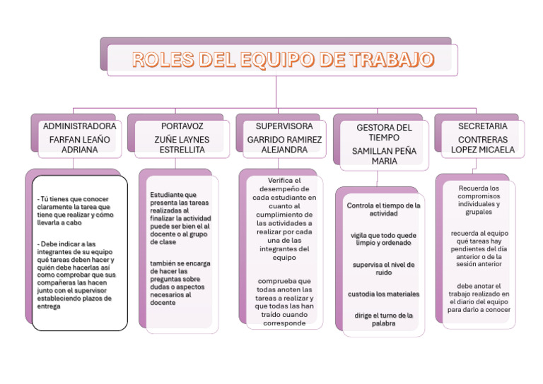 ROLES DE EQUIPO DE TRABAJO | PDF