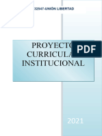 Proyecto Curricular Instituional