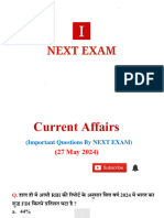 27 May 2024 Current Affairs by NEXT EXAM