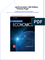 Full Ebook of International Economics 18Th Edition Thomas Pugel Online PDF All Chapter