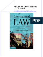 Full Ebook of International Law 9Th Edition Malcolm N Shaw Online PDF All Chapter