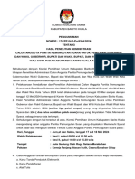 2.pengumuman Hasil Penelitian Administrasi PPS PADA PILKADA 2024