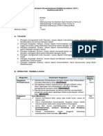 RPP Pembelajaran Terpadu Kes 3 Tema 2 Subtema 3