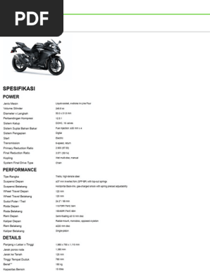 SpecSheet 2024 Ninja ZX 25r | PDF