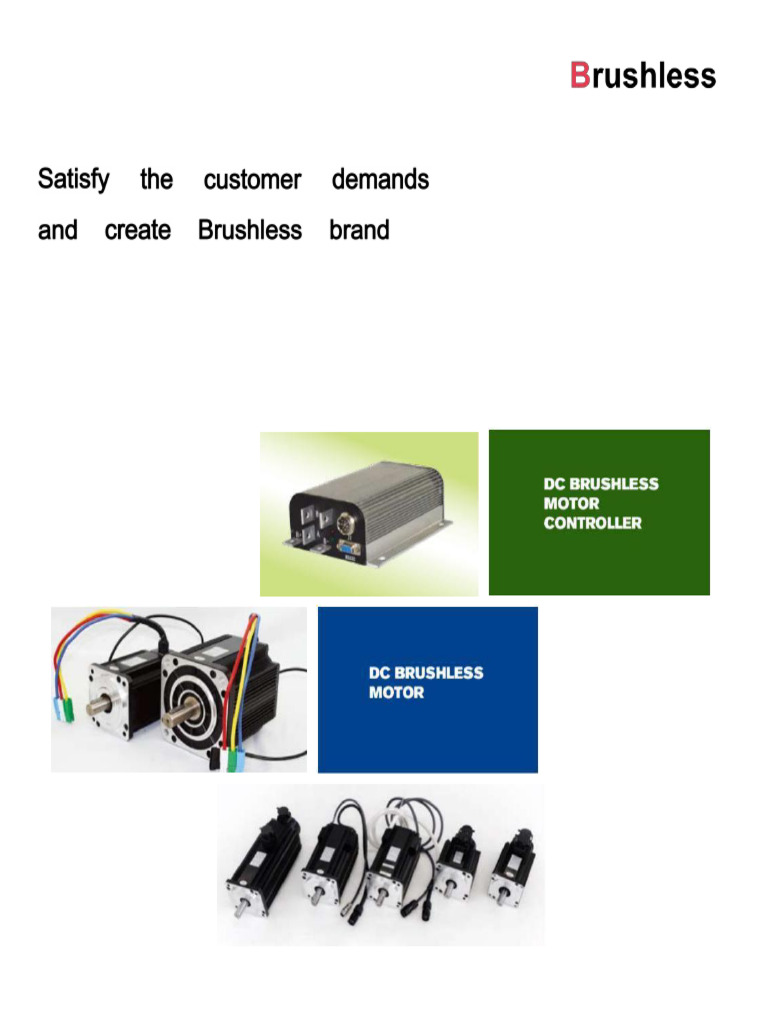 Brushless DC Motors Catalog | PDF | Electric Motor | Manufactured Goods