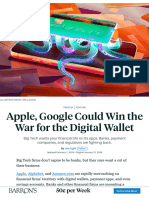 Apple, Google Could Win The War For The Digital Wallet. - Barron's