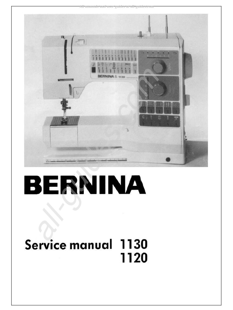 Bernina 1130 Sewing Machine Service Manual PDF