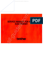 Brother KH900 Sewing Machine Service Manual