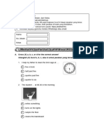 SD Bahasa Inggris 4 Midterm Semester Summative Assessment