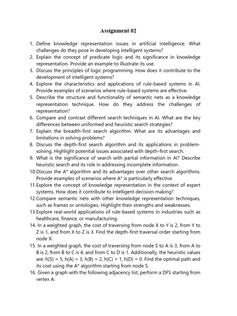 AI Knowledge Representation and Search Techniques | PDF | Knowledge ...